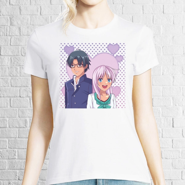 Tricou damă - Cuplu Anime