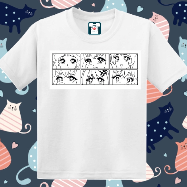 Tricou copil - Privire Manga