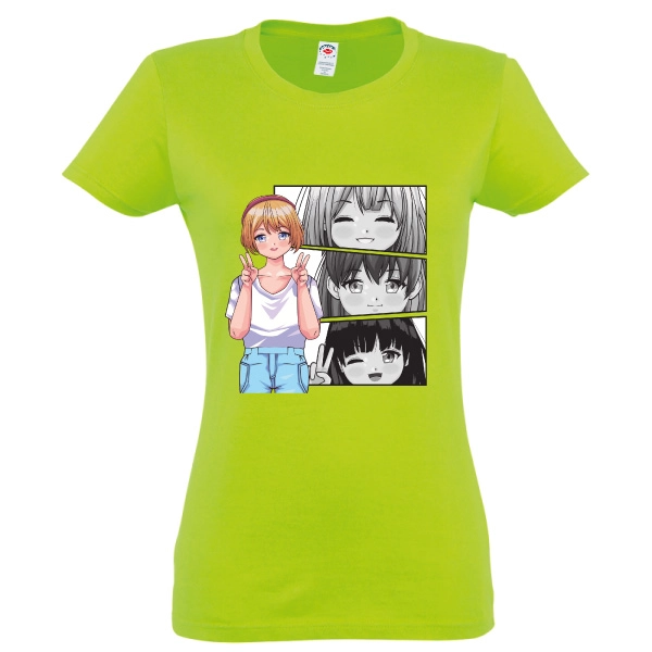 Tricou damă - Manga Girl