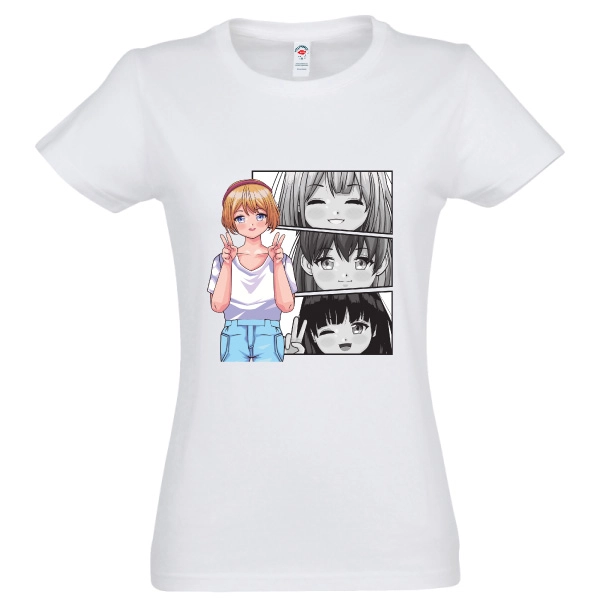 Tricou damă - Manga Girl