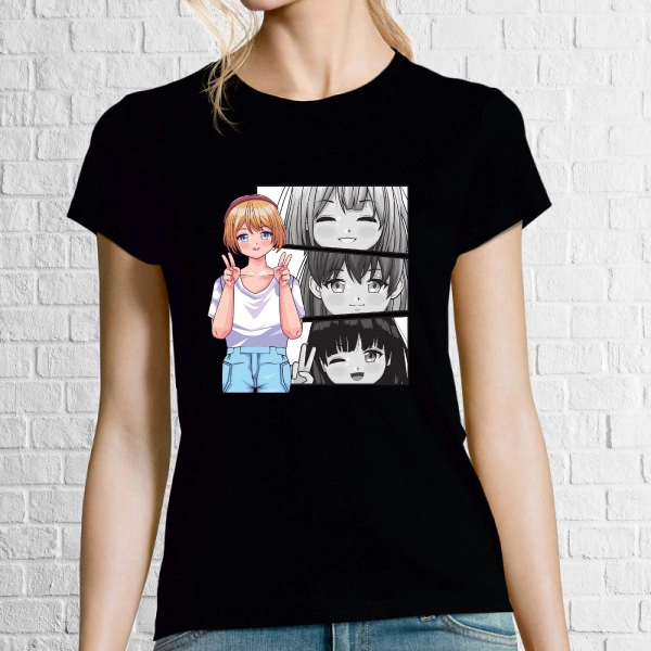 Tricou damă - Manga Girl
