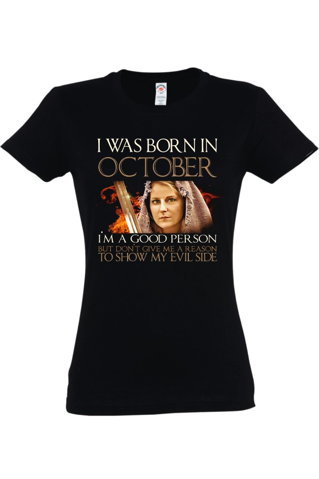 Tricou dama - Born in October