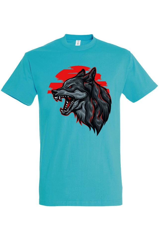 Tricou bărbat - Lup în Apus