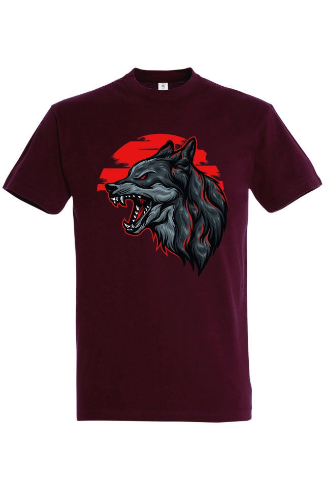 Tricou bărbat - Lup în Apus