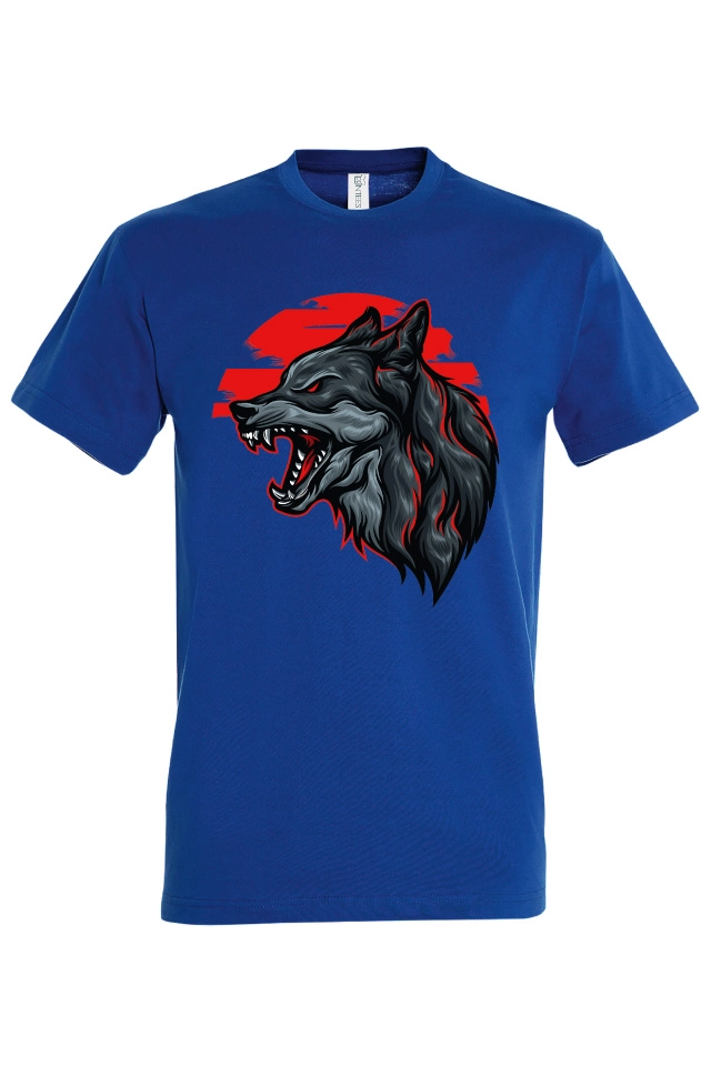 Tricou bărbat - Lup în Apus
