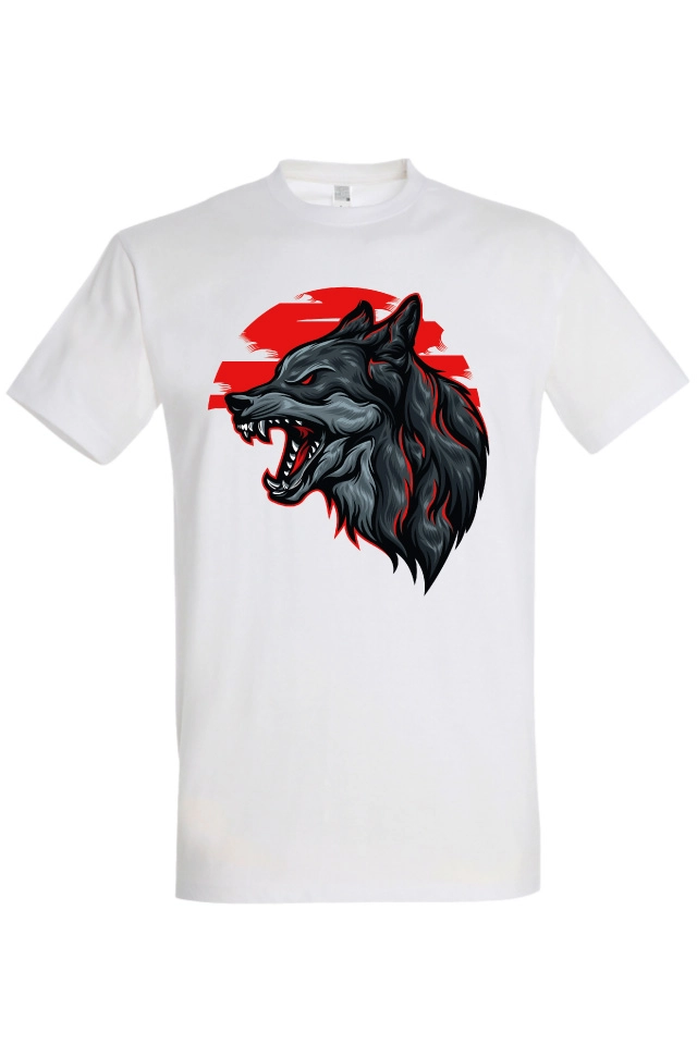 Tricou bărbat - Lup în Apus