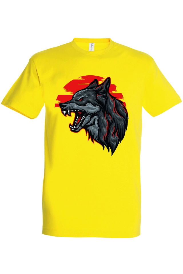 Tricou bărbat - Lup în Apus