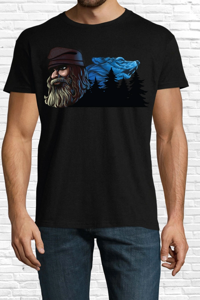 Tricou bărbat - Dac cu Lup