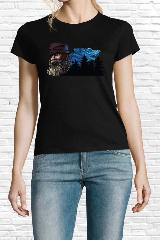 Tricou damă - Dac cu lup