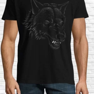 Tricou bărbat - Lup Negru