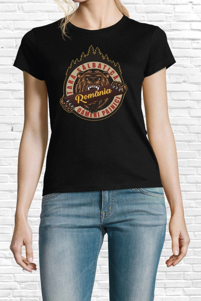 Tricou damă - România Țară Sălbatică