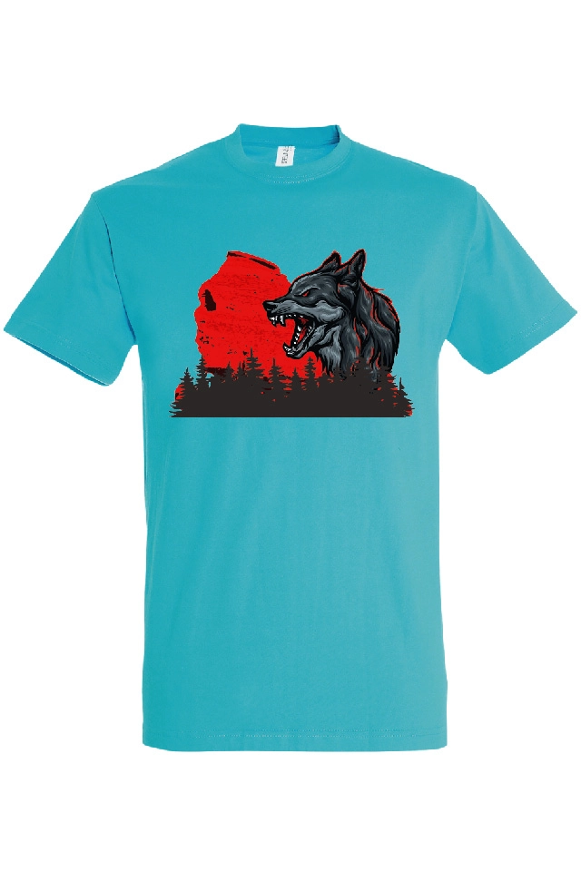 Tricou bărbat - Lup roșu