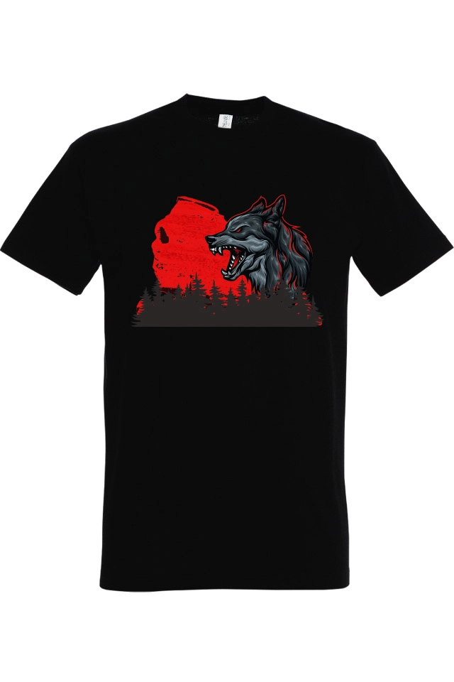 Tricou bărbat - Lup roșu