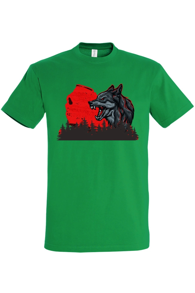 Tricou bărbat - Lup roșu
