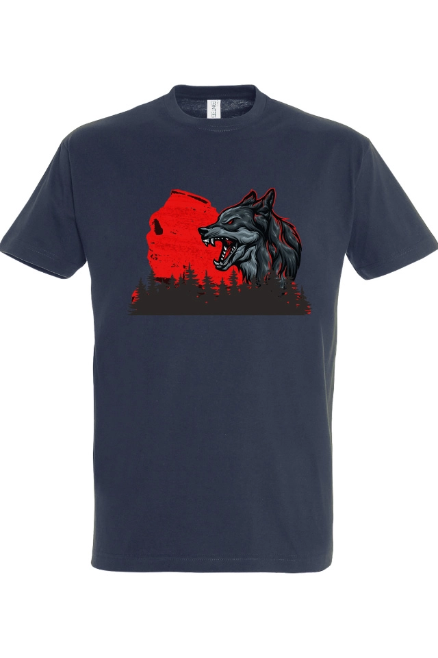 Tricou bărbat - Lup roșu