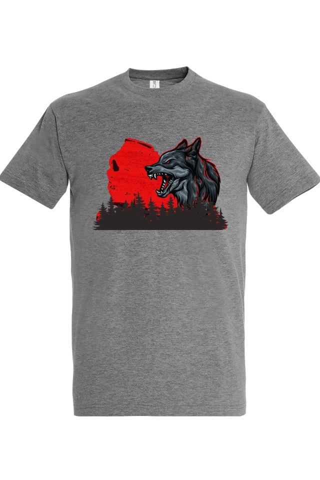 Tricou bărbat - Lup roșu
