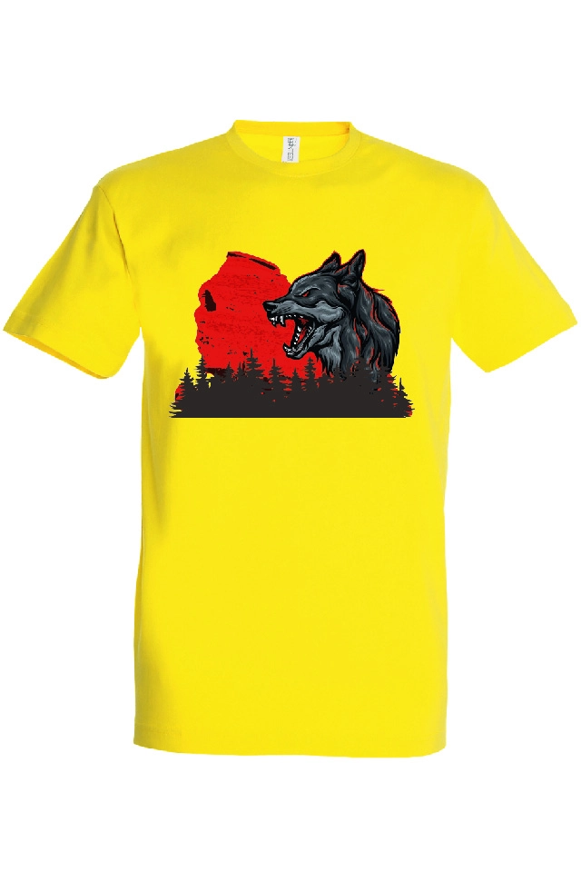 Tricou bărbat - Lup roșu