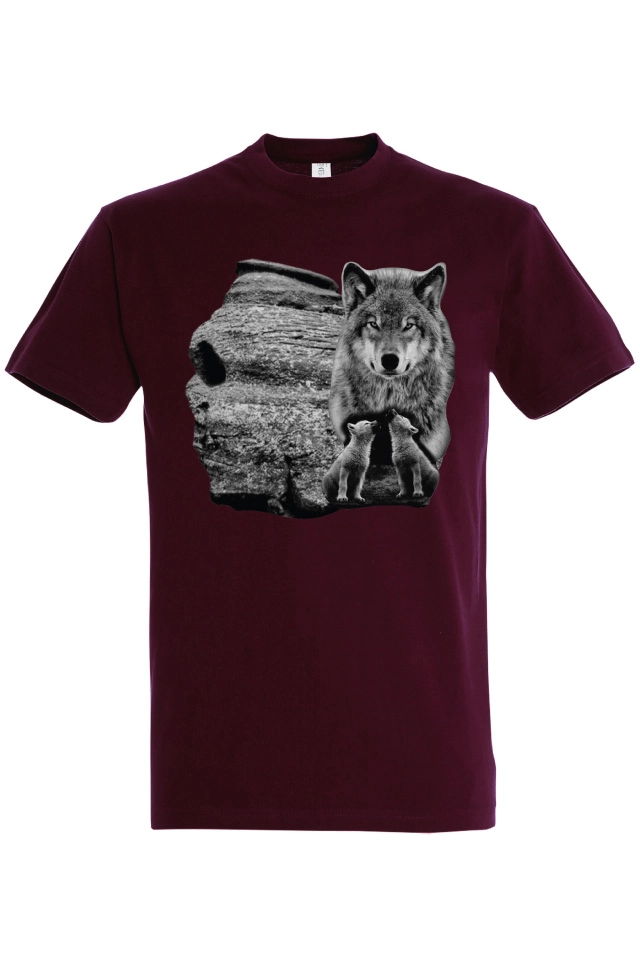 Tricou bărbat - Lupoaica cu pui