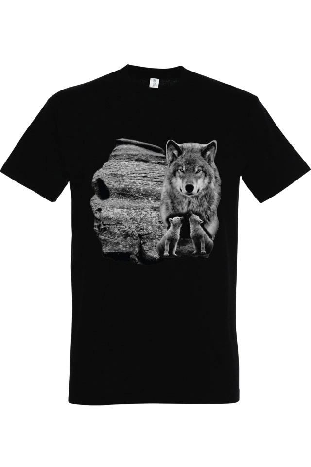 Tricou bărbat - Lupoaica cu pui