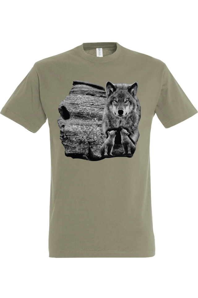 Tricou bărbat - Lupoaica cu pui