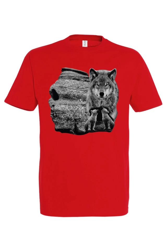 Tricou bărbat - Lupoaica cu pui