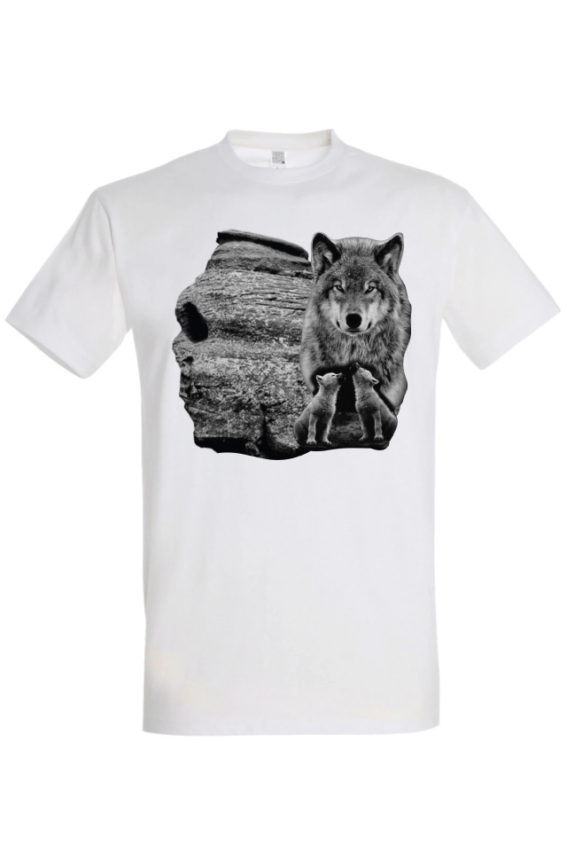 Tricou bărbat - Lupoaica cu pui