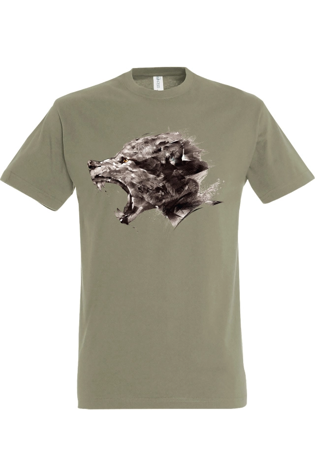 Tricou bărbat - Lup Abstract