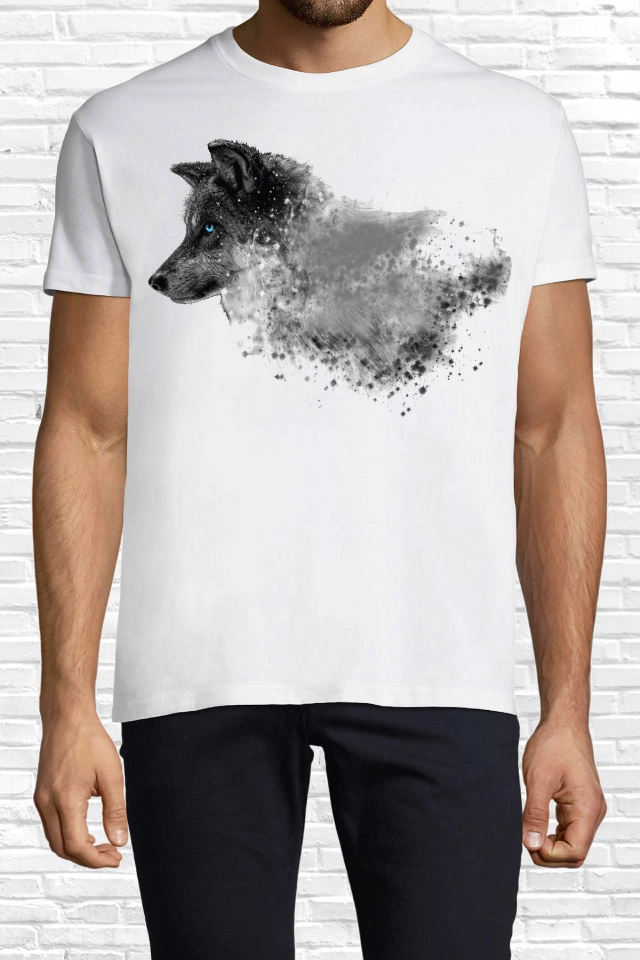 Tricou bărbat - Lup abstract