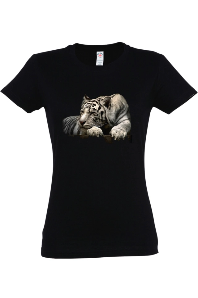 Tricou damă - Tigru alb