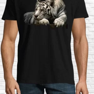 Tricou bărbat - Tigru alb