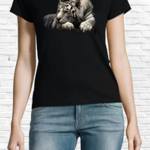 Tricou damă - Tigru alb