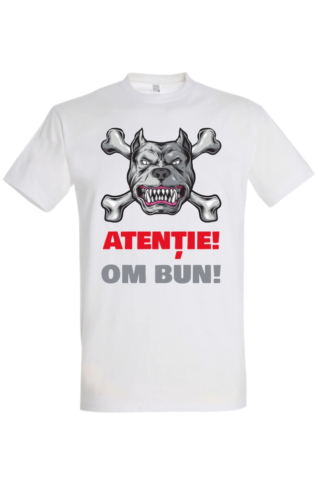 Tricou bărbat - Atenție! Om bun!