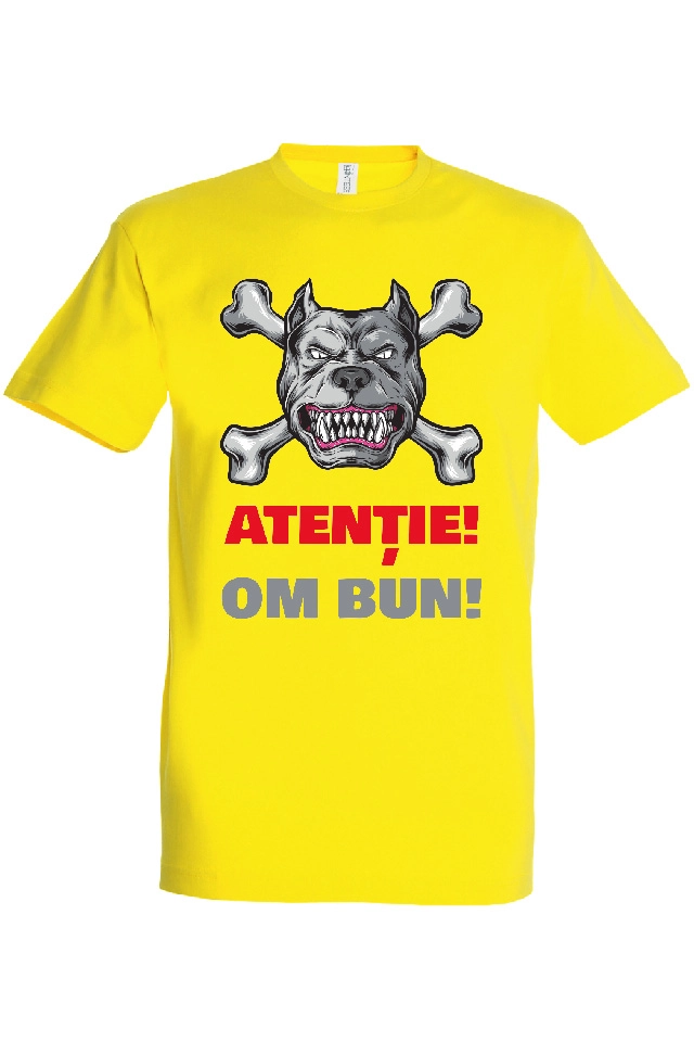 Tricou bărbat - Atenție! Om bun!