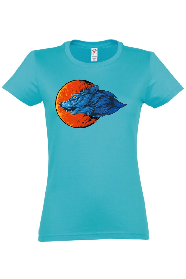 Tricou damă - Lup la apus Tricou damă - Lup la apus