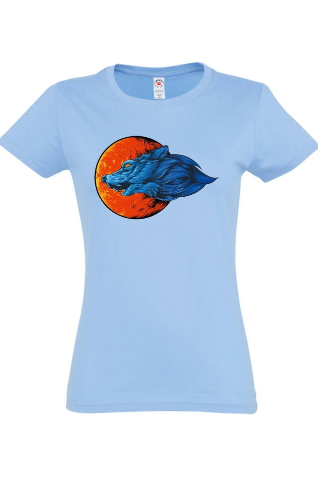 Tricou damă - Lup la apus Tricou damă - Lup la apus