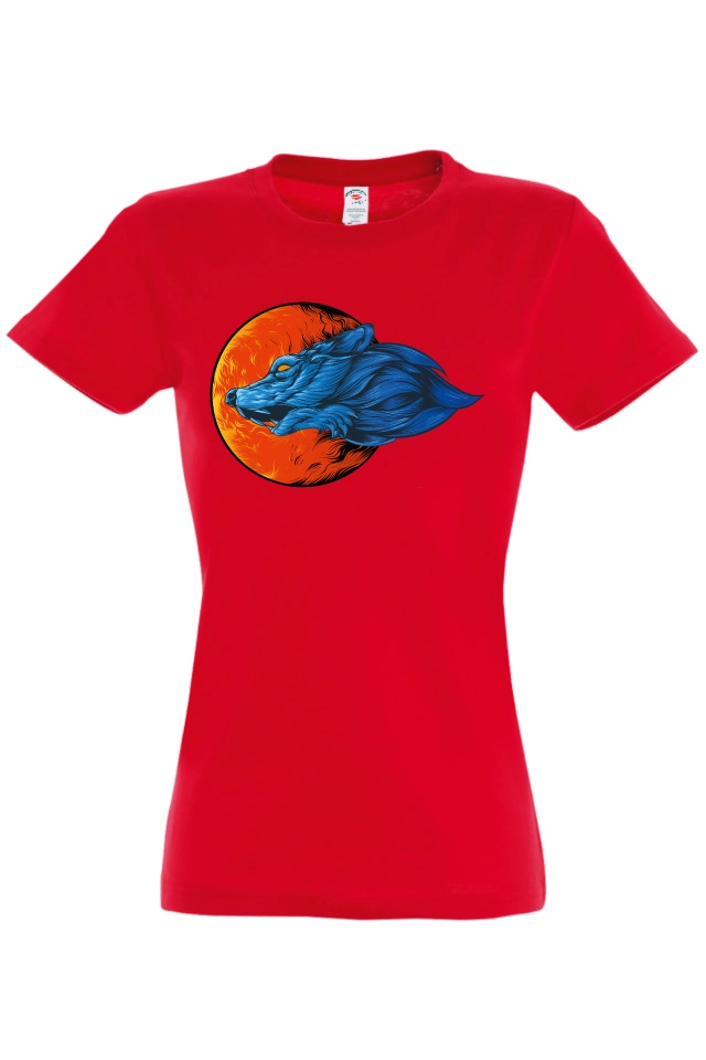 Tricou damă - Lup la apus Tricou damă - Lup la apus