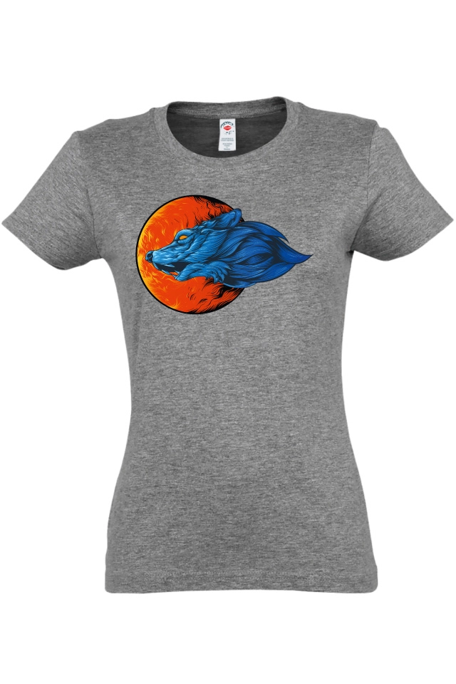 Tricou damă - Lup la apus Tricou damă - Lup la apus