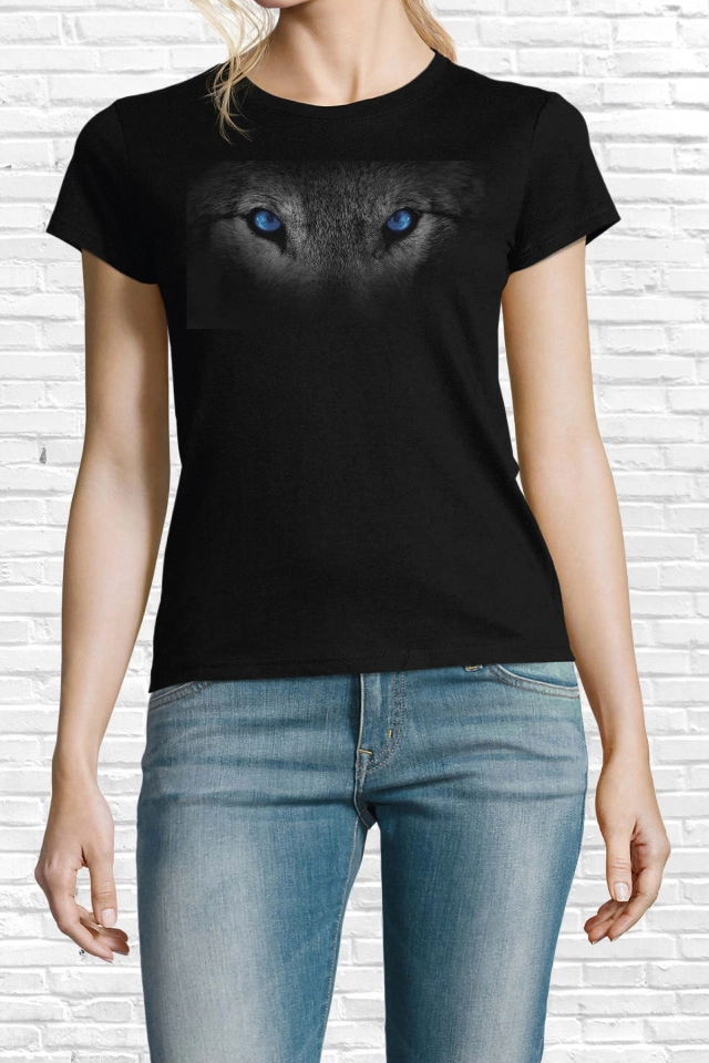 Tricou femei - Lup în noapte