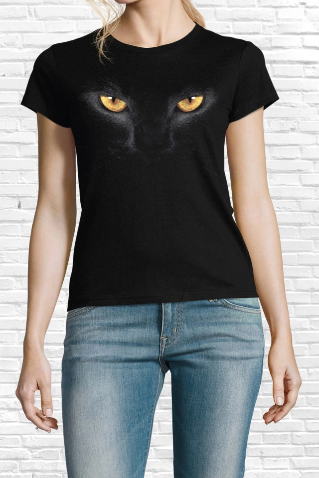 Tricou damă - Privire de felină