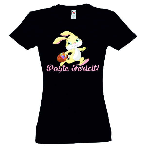 Tricou iepuras de paste cu cosuleț