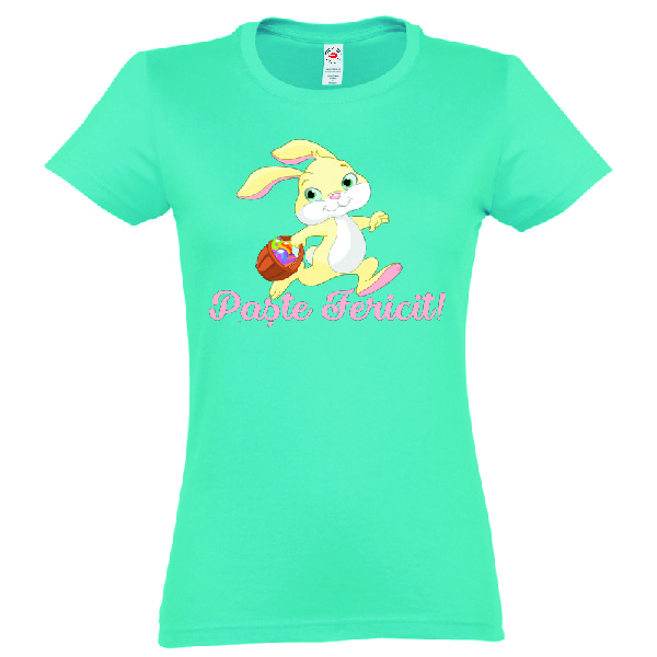 Tricou iepuras de paste cu cosuleț