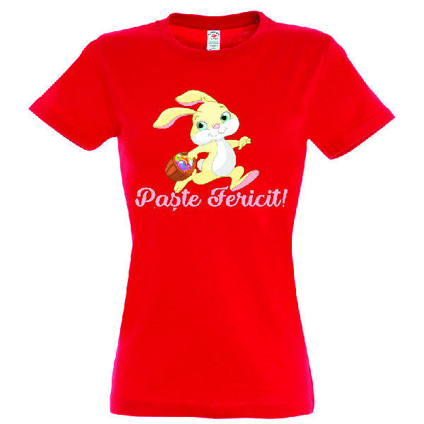 Tricou iepuras de paste cu cosuleț