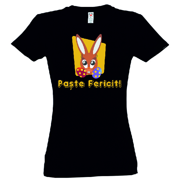 Tricou damă - Iepuraș de Paște cu ouă