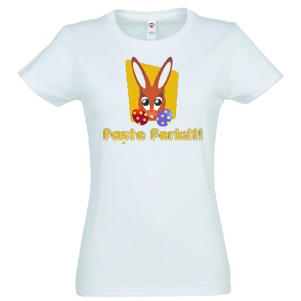 Tricou damă - Iepuraș de Paște cu ouă
