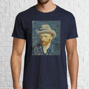 Tricou bărbat - Vincent van Gogh - Autoportret cu pălărie gri
