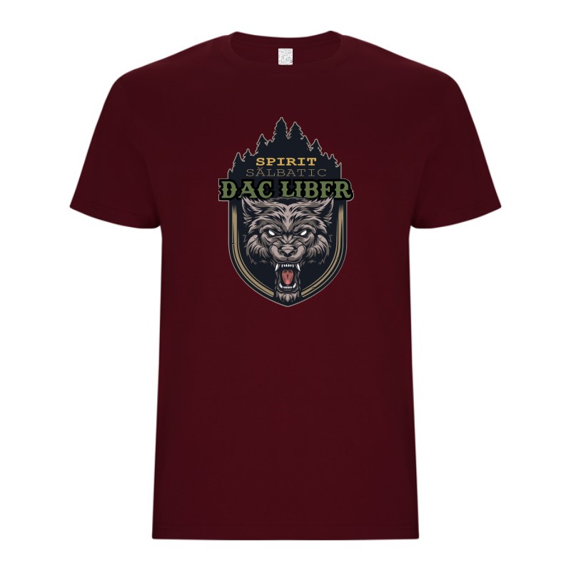 Tricou bărbat - Lupul Dac Liber Spirit Sălbatic