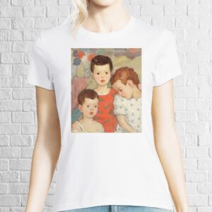 Tricou damă - Trei frați de Tonitza