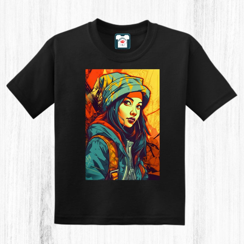 Tricou copil - Cyberpunk Girl