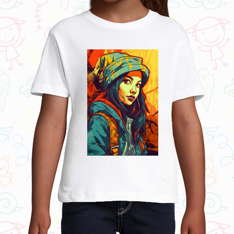 Tricou copil - Cyberpunk Girl