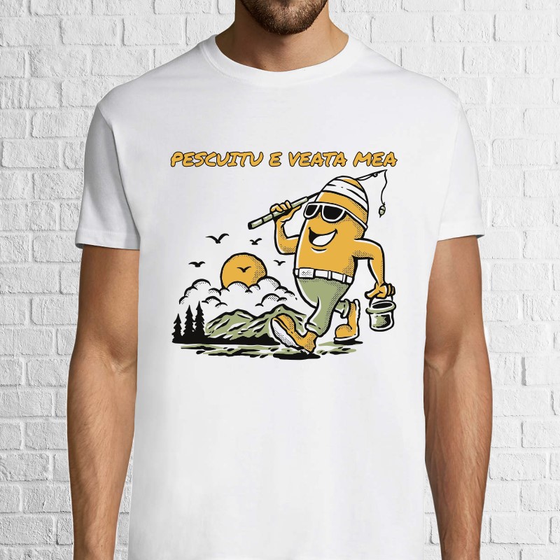 Tricou bărbat - Pescuitu e veata mea